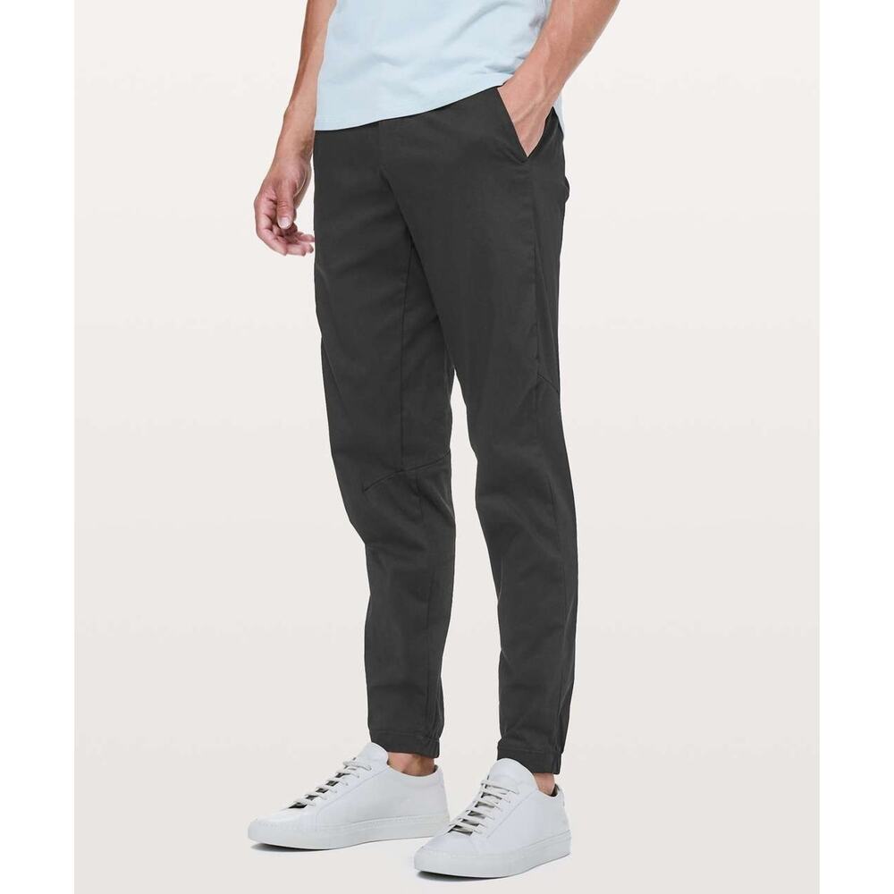 Lululemon All Town Commute Slim Pants Mens 34x29 Gray Pockets Reflective Casual